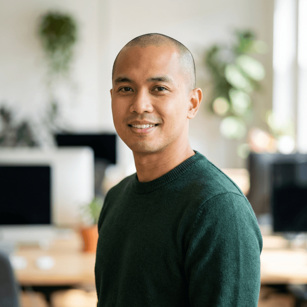 Portrait of male IT consultant in his 30s