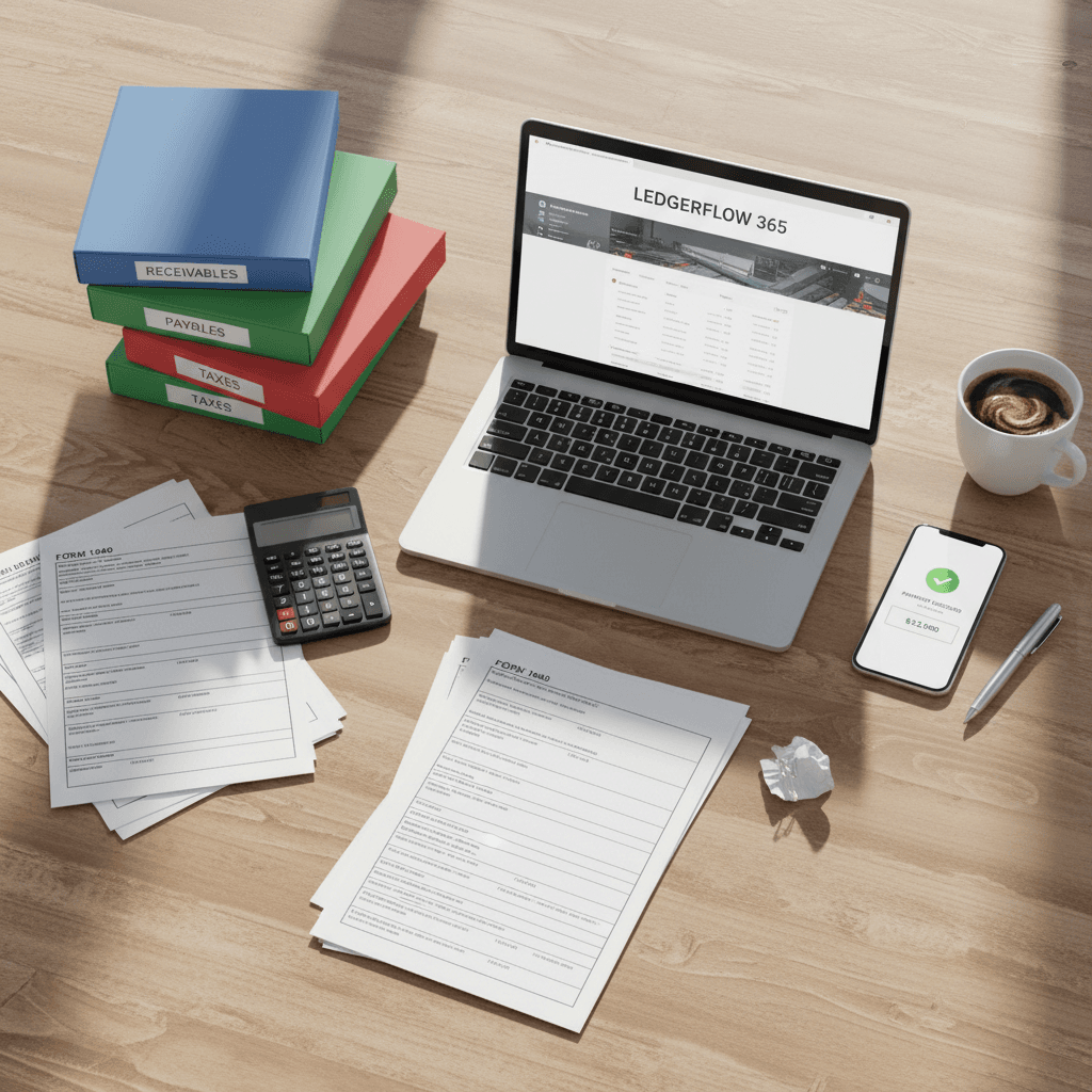 Business paperwork with a compliance checklist
