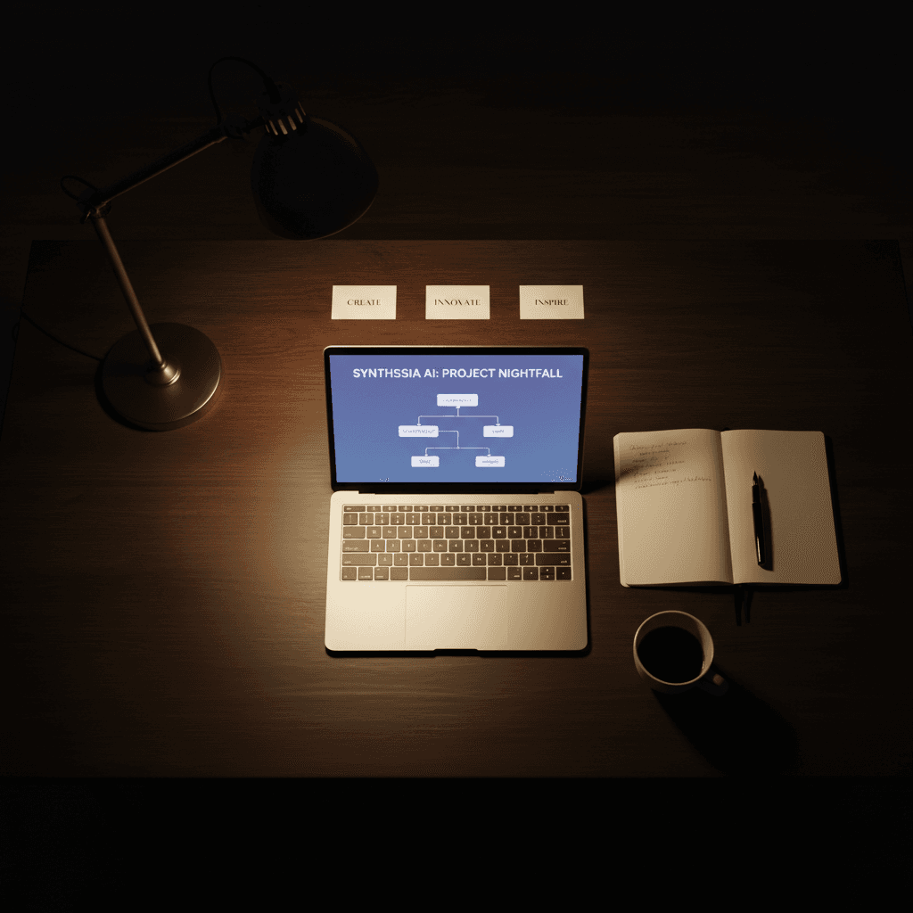 Open accounting ledger with pen next to a laptop